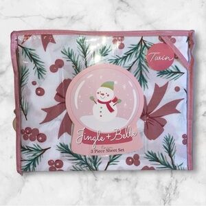 Jingle + Belle Twin 3 Piece Sheet Set NEW